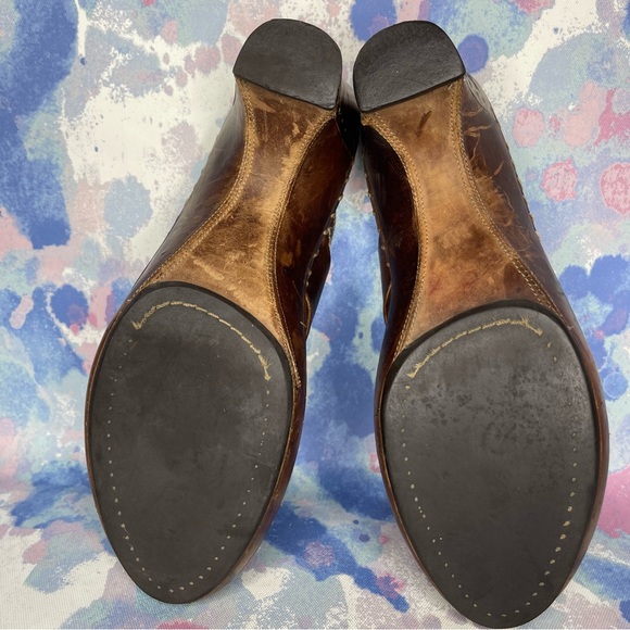 Frye Clogs Womens 6 Brown Leather Charlotte Ring Mules 70770 - Picture 7 of 7